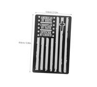 Ipetboom Engraved Police Officer Prayer Wallet Card Insert for Policemen Graduation Portable Metal Wallet Insert with Inspirational Blessings Compact Keepsake for Daily Prayers and Honor
