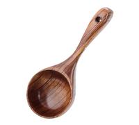 Ipetboom Ergonomic Wooden Water Scoop Capacity Multi-Function Ladle for Kitchen and Home Accessories Nanmu Material Comfortable Grip for Cooking Gardening and Bathing Use