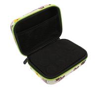 Ipetboom Essential Oil Bottle Organizer Pouch 12-Compartment 15ml Storage Case with Green Zipper Portable Bottle Holder for Travel