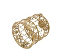 Ipetboom European Style Gold Birdcage Adornment DIY Iron Art Decorative Bird Cage for Garden Wedding Party Display, Small Size 14cm Diameter x 25cm Height Metal Hollow Frame Ornament