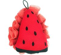 Ipetboom Exfoliating Shower Sponge Cartoon Watermelon Bath Loofah Pe Material Adorable Portable Shower Accessory Comfortable Touch for Bathing and Trip