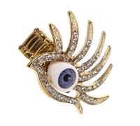 Ipetboom Fashion Evil Eye Ring for Women Dazzling Rhinestone Stretch Finger Jewelry Unique Creative Design Wear Resistance for Parties Celebrations