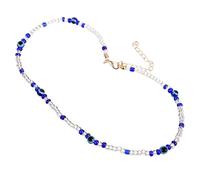 Ipetboom Fashion Summer Clavicle Chain Necklace for Women Colorful Beads Design Durable Stylish Costume Accessory present for Teens Eye Catching Multi Colored Jewelry