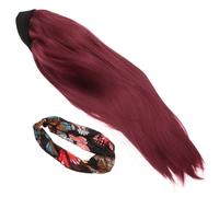 Ipetboom Fashionable Lace Wig Headgear for Women Natural Human Hair Wigs Ice Silk Hijab