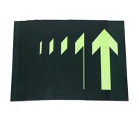 Ipetboom Fire Exit Arrow Stickers with Directional Arrows Self Adhesive 8 Pcs Glow the Dark Pvc Safety Signs Waterproof Emergency Evacuation Decals for Public Spaces and Malls