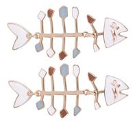 Ipetboom Fish Bone Shape Alloy Earrings Creative Jewelry for Women Unique Funny Dangling Comfortable Skin Friendly Design