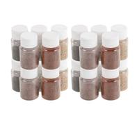 Ipetboom Five-color Soil Sample Set with 5 Vials, Real Laboratory Soil Samples for Scientific Experiment, Educational Science Specimens for Classroom and Research Use