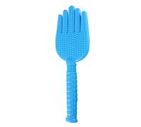 Ipetboom Five Finger Shape Body Massage Pat with Handle Manual Muscle Reliever for Neck Back Legs and Waist Silicone Meridian Beating Stick for Circulation and Fatigue Relief Blue