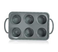 Ipetboom Flexible Silicone Baking Mold Non-Stick Deep Cupcake Pan for Muffins Cakes and Puddings Heat-Resistant and Quick Release for Home and Party Baking