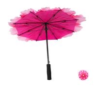 Ipetboom Flower Cloth Umbrella Peony Umbrella Prop for Children Handheld Dance Stage Photography with Printed Design and Lightweight Fabric for Artistic Shows