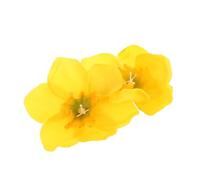 Ipetboom Flower Hair Clip Realistic Daffodil Design for Elegant Hairstyles Faux Narcissus Side Clip for Charming Hair Accessories for Women and Girls for Special Occasions and Everyday Wear