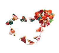 Ipetboom Flower Tassel Hair Clip for Women Japanese Style Head Accessory Perfect for Wedding Party Daily Use