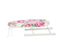 Ipetboom Foldable Mini Tabletop Ironing Board with Non Slip Base for Home and Travel Portable Oval Shaped Clothes Ironing Surface Space Saving Design for Garment Steamers and Tailoring