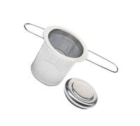 Ipetboom Foldable Stainless Steel Tea Filter with Lid Fine Mesh Infuser Strainer for Loose Leaf Brewing Food Grade Reusable Easy Clean Tea Strainer for Cups and Teapots
