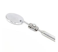 Ipetboom Folding Telescopic Automotive Inspection Mirror Reflector for Welding Chassis Maintenance Silver Compact Vehicle Repair Tool