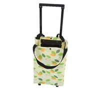 Ipetboom Folding Trolley Bag with Wheels Lightweight Reusable Shopping Cart for Groceries and Laundry Compact and Design for Easy Storage and Travel for Shopping Malls Schools and Outdoors