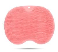 Ipetboom Foot and Back Scrubber Massager Pad with Non-Slip Suction TPE Material for Body Care and Wear-Resistant Use in Bathroom and Take A Bath Pink