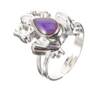 Ipetboom Frog for Adjustable Color Changing Ring Fun Temperature Reactive Jewelry for Creative Design Reflects Emotions and Moods present for Boys