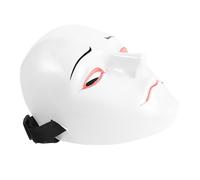 Ipetboom Full Face for Adults in White Pvc with Adjustable Strap and View, Unique Prince Theme Design for Role Playing, Proms, Carnivals and Themed Parties