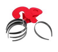 Ipetboom Funny Headband 4pcs Large Red Arrow Question Exclamation Mark and Location Symbol Headdress for Women Girls Carnival Halloween Party Hair Accessories