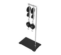 Ipetboom Galvanized Steel Pulley Block System with Stable Base for Physics Experiments Quick Assembly Mechanics Kit for School Science Projects and Educational Labs