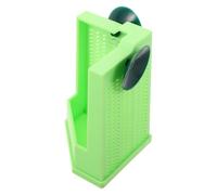 Ipetboom Gecko Feeding Bowl Dish Wall Mounted with Suction Cup Corner | Plastic Hanging Design, Green Finish, for Crickets in Glass Terrarium Setups