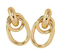 Ipetboom Geometric Circle Hoop Earrings Minimalist Fashion Statement Jewelry for Women Elegant Simple Design Suitable for Gifts and Various Occasions