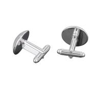 Ipetboom Glass Gemstone Cufflinks round Collar Button Sleeve Cuff-link for Men, Glass Material English Letter Design, Formal Business and Wedding Shirt Accessories