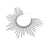 Ipetboom Goddess Crown Headband with Silver Star Accents Elegant Bridal Hair Accessory for Women and Greek-inspired Headpiece for Weddings Parties Cosplay and Daily Wear