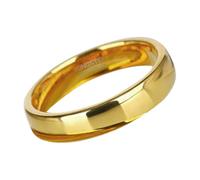 Ipetboom Gold Metal Stacking Ring for Women Teen Simple Band Jewelry Comfortable Lightweight Finger Ring in American Versatile Accessory for Birthdays Weddings Proms