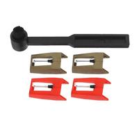 Ipetboom Gold Red Stylus Needles Replacement with Cleaning Brush for Vinyl Turntables Phonograph Record Player Cartridge Compatible with Multiple Vinyl Types for Enhanced Audio Clarity and