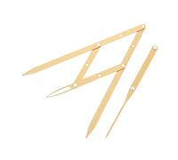 Ipetboom Golden Ratio Stainless Steel Eyebrow Ruler Three-point Sliding Positioning Symmetrical Measuring Tool for Precise Brow Shaping and Microblading