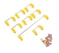 Ipetboom Golden Stainless Steel Satellite Shaft for Mechanical Keyboard, Lightweight and Easy to Use 2u Satellite Keycaps Compatible with Gaming Keyboard DIY Accessories
