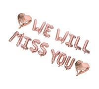 Ipetboom Graduation Party Balloons Decoration We Will Alphabet Design Rose Letters Heart for Graduation Themed Decor at Home and Restaurants