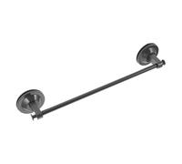 Ipetboom Gray Aluminum Alloy Towel Holder Bar with Strong Suction Cup No Drilling Wall Mounted Towel Rack for Bathroom Kitchen Shower Easy Install Self Adhesive Storage Rail