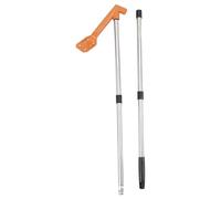 Ipetboom Gutter Cleaning Tool with 45° to 120° Adjustable Scoop Head and Extendable Telescoping Pole, Leaf Gutter Cleaner for Safe Ground-Level Removal and Roof Drainpipe Maintenance