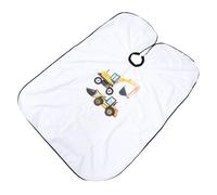 Ipetboom Hair Cutting Cape for Years Cartoon Excavator Design Salon Hairdressing Gown Anti-Static Fabric Protector for Home and Professional Use