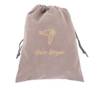 Ipetboom Hair Dryer Bags: Small Drawstring Bag Portable Cloth Container, Velvet Hairdryer Case Washable Canvas Storage for Travel Bathroom, Fabric Blow Dryer Organizers for Cosmetic Jewelry