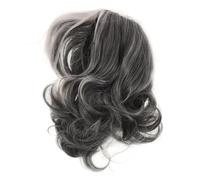 Ipetboom Hair Wigs Short Grey Wig for White Women Elderly Synthetic Comfortable Stylish Easy to Clean Medium Length