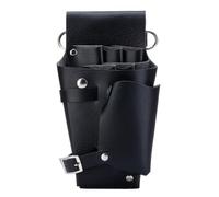 Ipetboom Hairdressing Pouch Organizing Leather Scissor Waist Bag Big Capacity Stylish Simple Design Protect Tools for Men Hairdressing Professionals for Outdoor Work