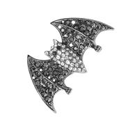 Ipetboom Halloween Bat Wings Hair Clips Alloy Rhinestone Hairpin with Flexible Teeth Retro Gothic Style Party Accessory for Women Strong Hold Duckbill Clip for All Hair Types