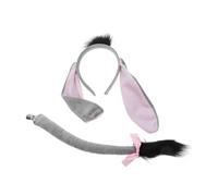 Ipetboom Halloween Donkey Ears Headband Boys and Girls Costume Accessory Set Childs Donkey Headband for Performance
