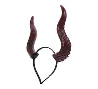 Ipetboom Halloween Horn Headband Detachable Devil Horns Red Demon Headpiece for Cosplay Masquerade Party Decoration Monster Ears Accessory