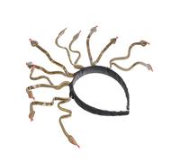 Ipetboom Halloween queen headdress snake design headband party costume Medusa cosplay hair band masquerade headband lightweight Sturdy material suitable for women and girls festival party accessory