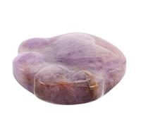 Ipetboom Hand-carved Amethyst Crystal Cat Paw Figurine Unique Animal Sculpture for Home Office Decor Versatile Gift for Women Birthday and Holiday Present Elegant Healing Ornament