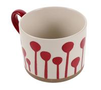 Ipetboom Hand-Painted Ceramic Mug Stoneware Microwave Safe Porcelain Tea Cup Latte and Milk Mug for Breakfast Cereal Unique Patterned Coffee and Hot Chocolate Lovers