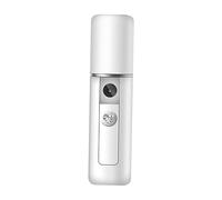 Ipetboom Handheld Nano Mist Sprayer Mini Face Steamer Usb Portable Moisturizing Spray Device White for Facial Hydration and Skincare