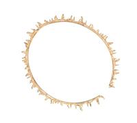 Ipetboom Handmade Gothic Thorn Crown Tiara for Women Golden Half-crown Hair Accessory for Halloween Cosplay Birthday Prom Festival Party Decoration Queen Costume Prop