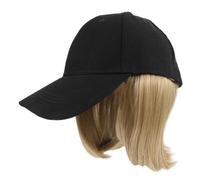 Ipetboom Hat Wig: Women's Baseball Cap Wig with Short Straight Hair Extensions - Stylish Summer Sun Hat for Daily Wear Outdoor Activities and Parties