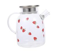 Ipetboom Heat Resistant Borosilicate Glass Water Bottle Capacity Household Kettle for Cold and Hot Beverages Transparent Tea Jug